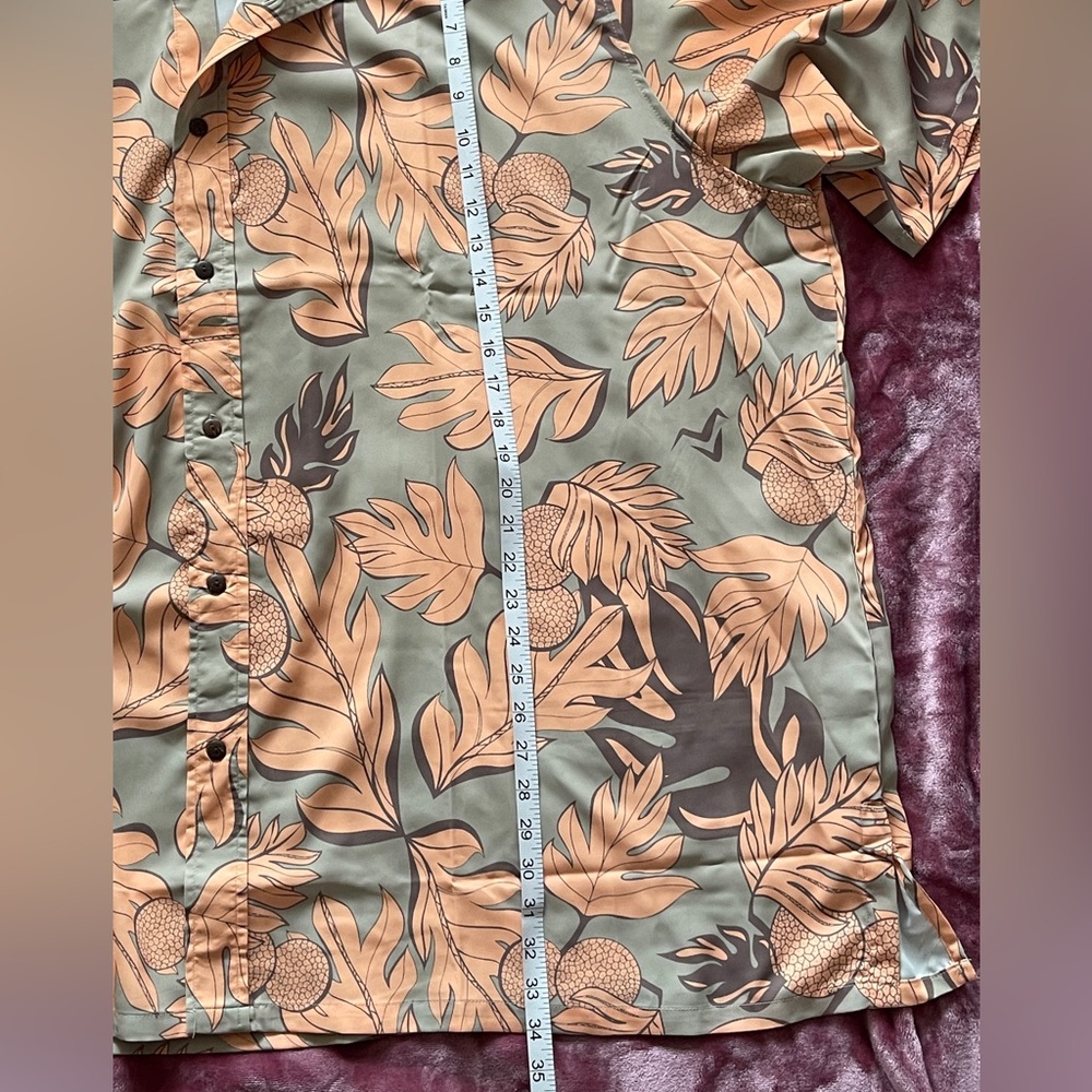 MISSING POLYNESIA Mens Ulu Aloha Shirt - Picture 7 of 8